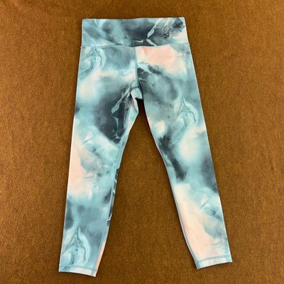 Athleta Womens Size Medium Marine Minimalistic Elation Printed 7/8 Leggings