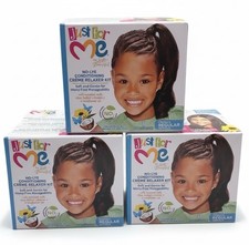 Just for Me No-Lye Conditioning Creme Relaxer Kit - Kid Children's Teen Lot Of 3