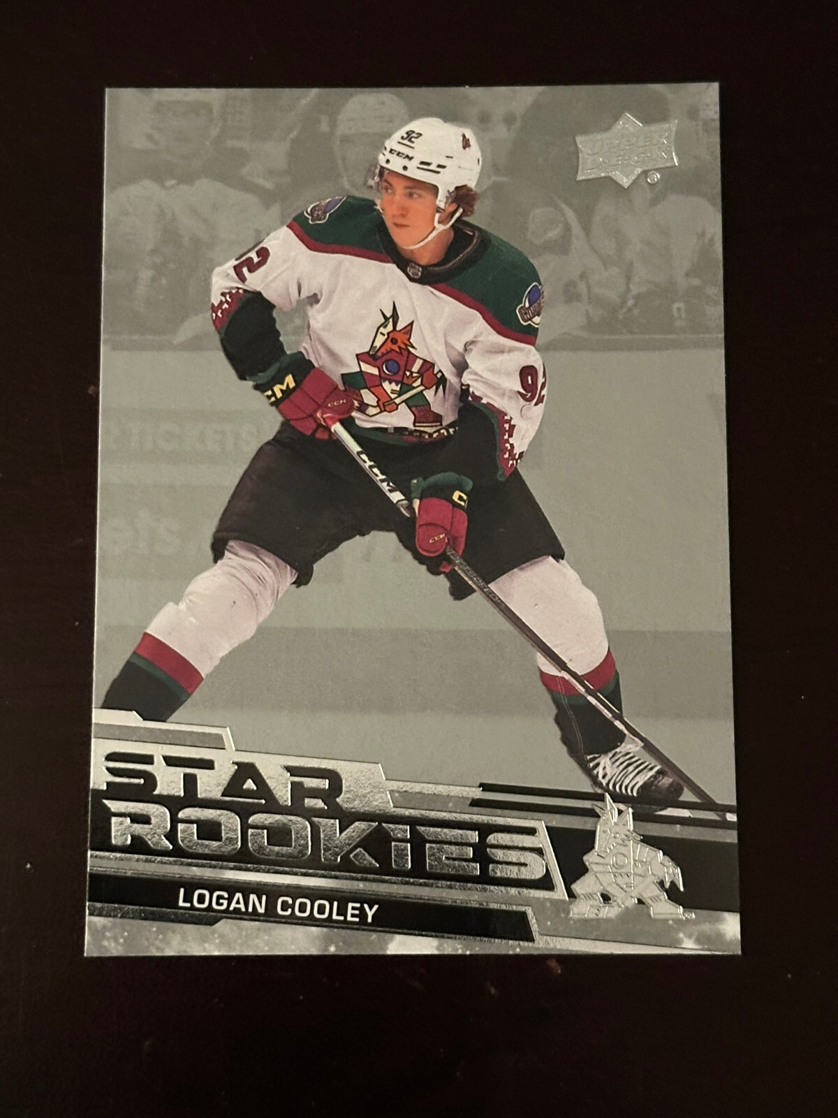 2023-24 Upper Deck Star Rookies Base Logan Cooley Arizona Coyotes #3