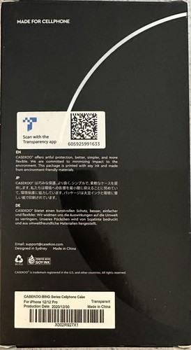 iPhone 12/12 Pro Casekoo Bing Series Hülle mit Ständer - Transparent - Bild 2 von 3