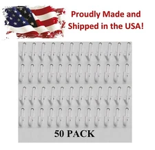 Plastic White Peg Board Locking Hooks Kit 25 J & 25 L PEGBOARD NOT INCLUDED