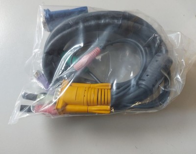 HP 6FT 2-Pack PS2 With Audio KVM Cable - 371730-B21