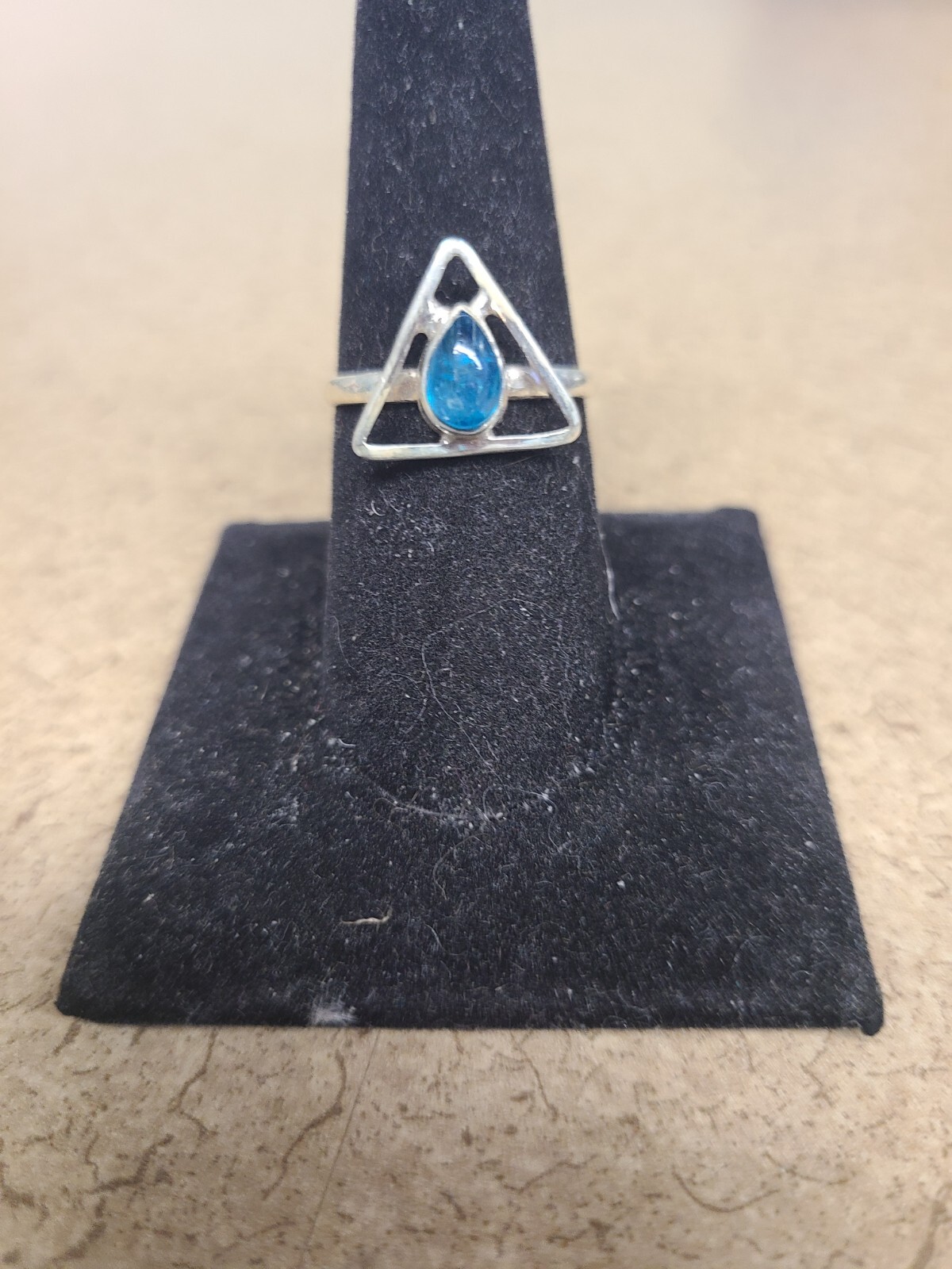 925 Blue Apatite Ring Size 10 - image 1