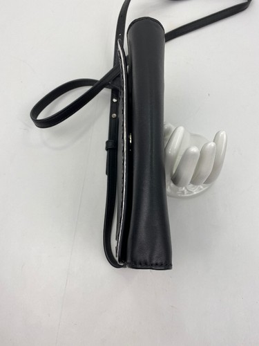 Michael Kors Crossbody Bag Analise Black Leather Convertible Clutch $228 A2 - Picture 9 of 11