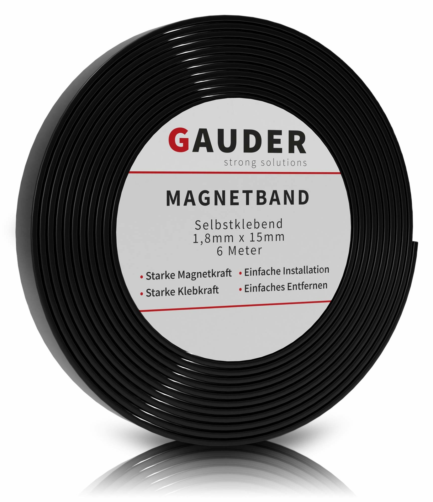GAUDER Nastro Magnetico Autoadesivo | Banda Magnetica Adesiva | Striscia (X4h)