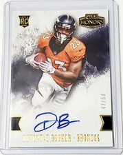 2016 Honors Devontae Booker Rookie Auto SP #'d 42/50