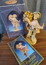 1987 FONTANINI DEPOSE ITALY 5" SETH w/Fruit Basket NATIVITY FIGURE 52597 / 145