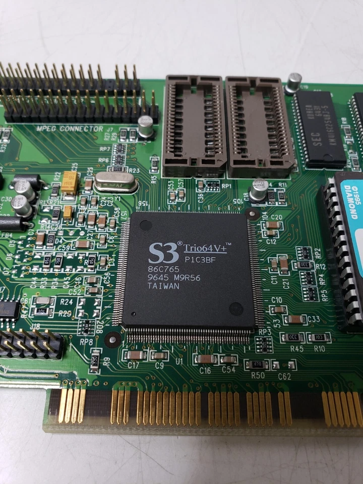 S3 Trio64V+ 86C765 PCI 1MB Diamond Multimedia Stealth64 Video 2001 - Image 2 of 4