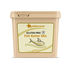 Middleton Foods GLUTEN FREE Fish BATTER MIX 2.5kg Tub Chip Shop Chippy Taste