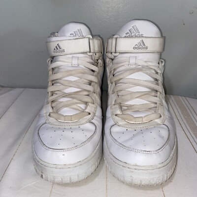 Adidas Originals Forum Mid Men s Athletic Sneaker White Basketball Shoe Sz 12