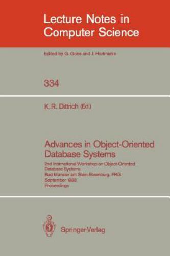 Lecture Notes in Computer Science Ser.: Advances in Object-Oriented ...