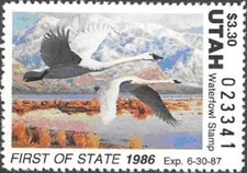 UT1    1986  Utah  State Duck Stamp      DSS