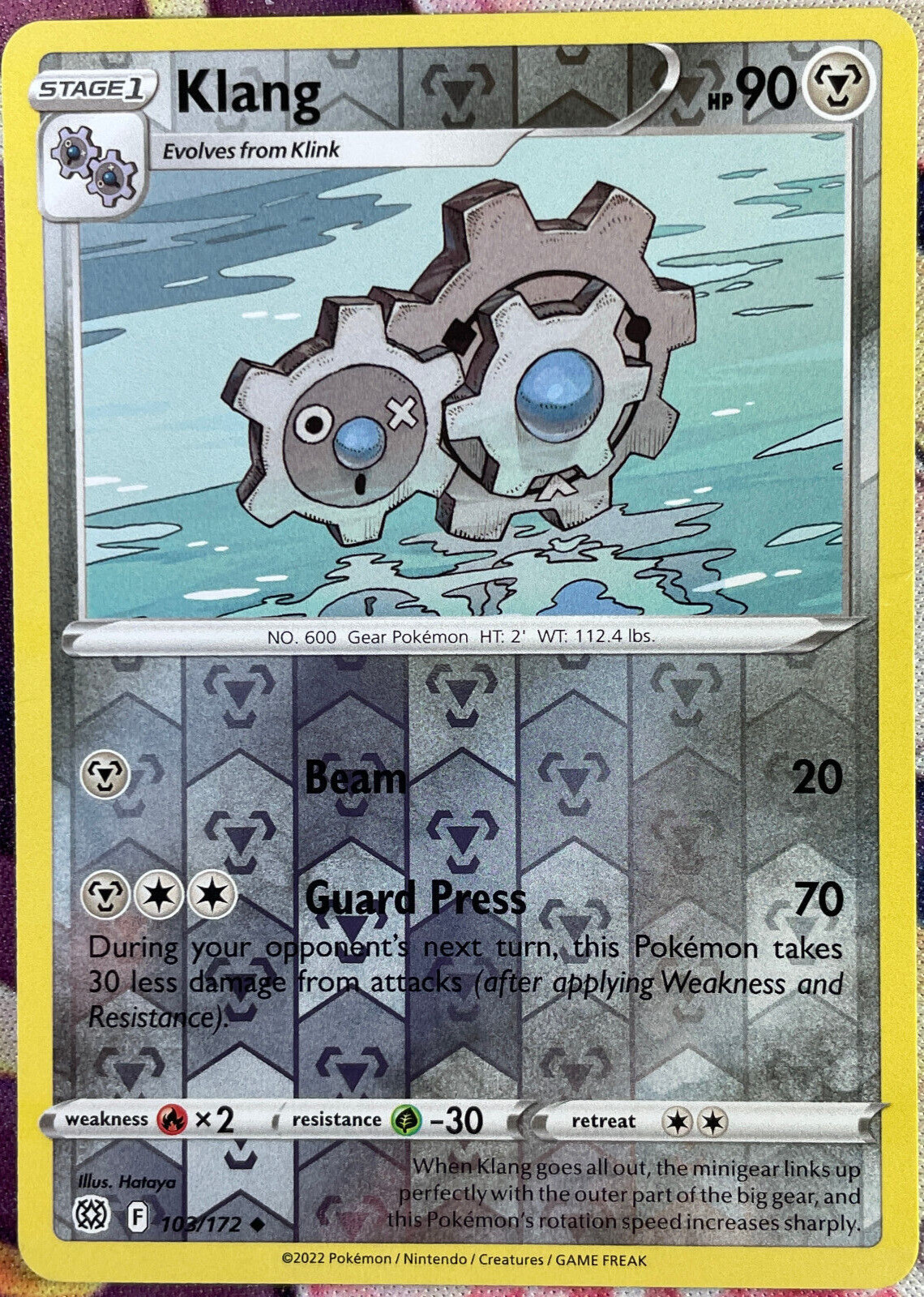 Klang Reverse Holo - 103/172 - Brilliant Stars Pokemon 2022