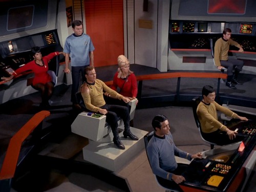 Star Trek Original Series Enterprise Bridge Vintage Photograph 8x10 Collectible - Picture 4 of 5