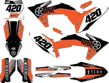 graphics for KTM SXF 450 2023 2024 2025 models HUSH style full sticker kit
