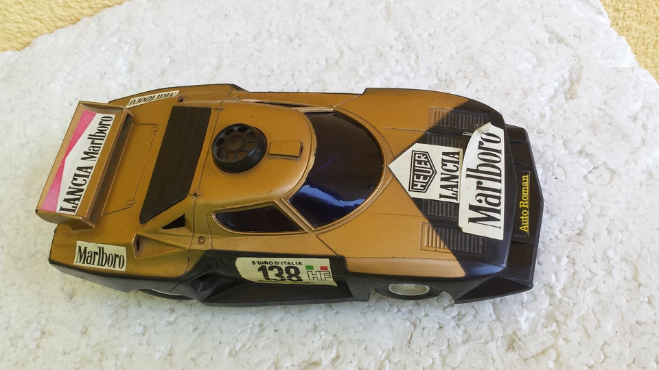 Lancia Stratos ca.1:20 Modellauto 80er Hong Kong Rennwagen Marlboro Heuer Uhren - Bild 4 von 4