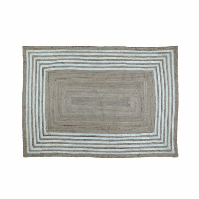 Rug Jute Runner Natural Handmade Braided Style Rug Reversible Rustic look Rug