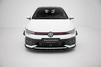 Front Ansatz V.5 FüR VW Golf 8 GTI / GTE / R-Line Mk8 Facelift Schwarz Glanz