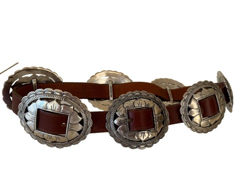 Vintage Brighton Beaded Belt Southwestern Navajo Style Size 
