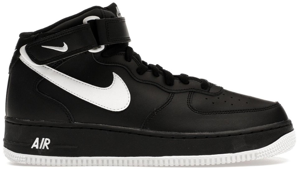 Nike Air Force 1 Mid '07 Black White for Sale | Authenticity