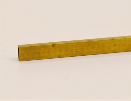 262KS Profiled brass rectangular shape size 2.38 x 4.76 length 300 mm - Picture 2 of 2