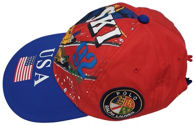 ralph lauren ハット　stadium 1992 Polo Ralph Lauren 1992 stadium hat Red S/M Retro New With