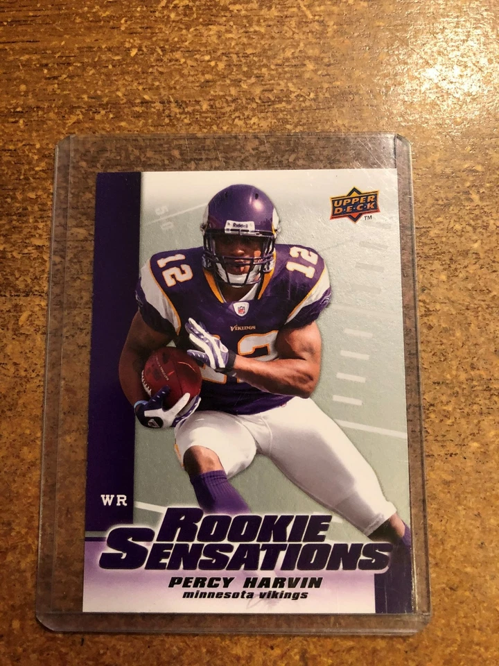 2009 Upper Deck Football Rookie Sensations # RS-PH Percy Harvin - Image 3 of 4