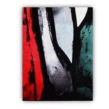 Tricolore Framed Canvas Stretched Ready to Hang 50x40 Home decor Gift.