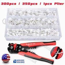 300/700Pcs Copper Core Closed End Nylon Crimp Caps Terminals Kit Wire Connectors