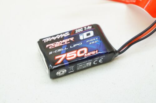 Traxxas 2821 750mAh 7.4V 2-Cell 20C LiPo Battery for TRX-4M 1/18 Used