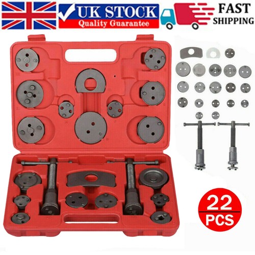 UNIVERSAL NEW BRAKE CALIPER PISTON REWIND WIND BACK TOOL KIT 22 34 PIECES SET - Picture 3 of 12