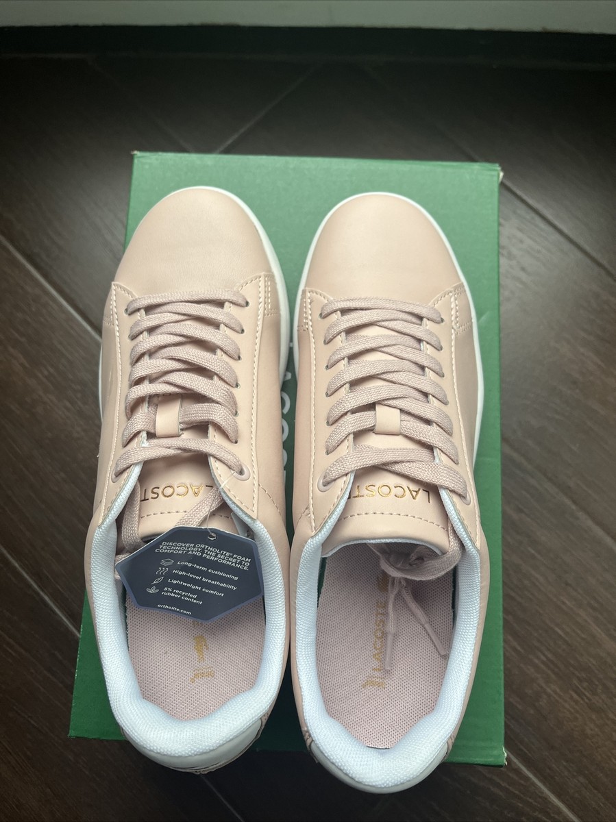 New Lacoste Shoes Hydez Women Shoes Sneaker Size 8 Pink White | eBay