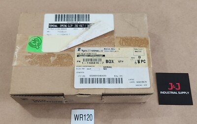*NEW* [6] Tyco Electronics 1-1103416-7 Spring Clip Terminal HA.16.STI + Warranty