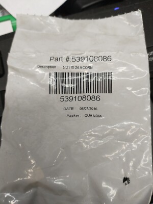 Husqvarna, Jonsered 10-24 a corn nut you're buying two nuts at a time