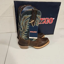 Durango Rebel Pro Square Toe Cowboy  Mens Blue, Brown Casual Boots DDB0356 7.5M