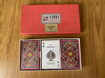 Schachtel Mit Spielkarten Congress Playing Cards Cincinnati USA PE