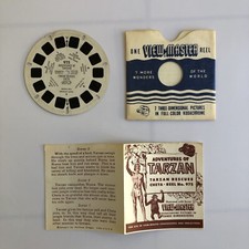 1950 Vintage View-Master reel and booklet 975 Adventures of Tarzan