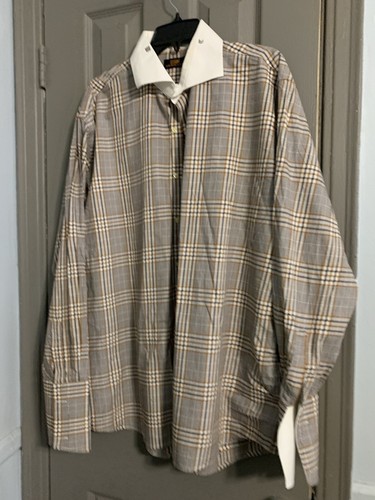 Steven Land Shirt Mens XL 17 1/2 34/35 Long Sleeve Button Up - Picture 11 of 16