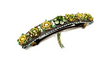 Lovely Hand Made Coloring Crystals Hair pin By Michal Negrin beautiful 94