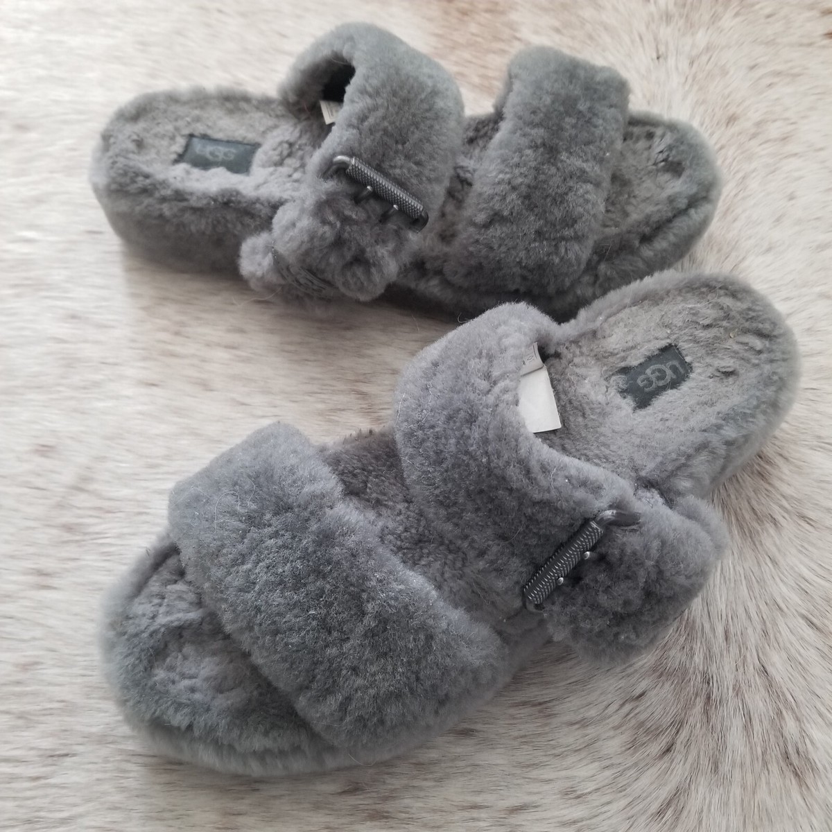 Slide Slipper Fuzz Yeah Genuine Shearling Slide UGG Fuzz Yeah