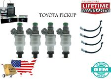 4 *Best Upgrade* 2.0L 2.4L 22RE 4-Hole Nozzle Genuine Bosch Plug and Play Set 
