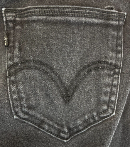 Levi's 529 Jeans - Womens Size 12 - Curvy Skinny - Black Stretch Straight (2546) - Picture 17 of 23
