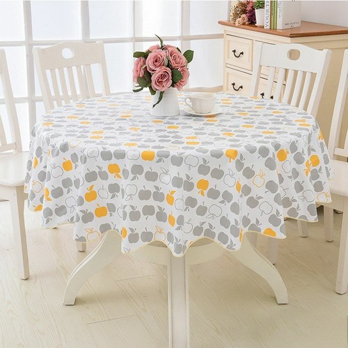 Round Waterproof Oil Proof PVC Table Cloth Cover Home Dining Tablecloth Decor✅ - Picture 23 of 36
