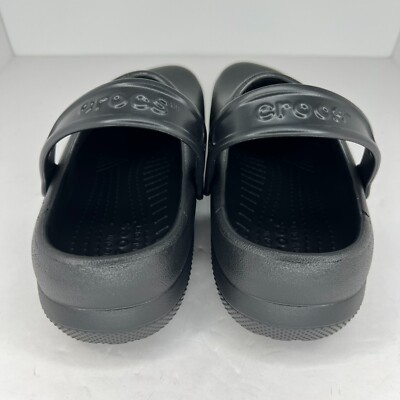 Crocs Mens Black Slip On Solid Round Toe Low Top Rubber Size  display picture 1