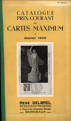 KATALOG aktueller Preis von MAXIMUMKARTEN + 1948 + René DELBREL + 6. Auflage
