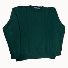 Polo Ralph Lauren - Iconic Cable-Knit Cashmere Sweater - Size: XL - MSRP: 498
