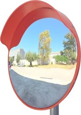 Convex flexible traffic mirror, diameter 45cm, for road safety and shop security