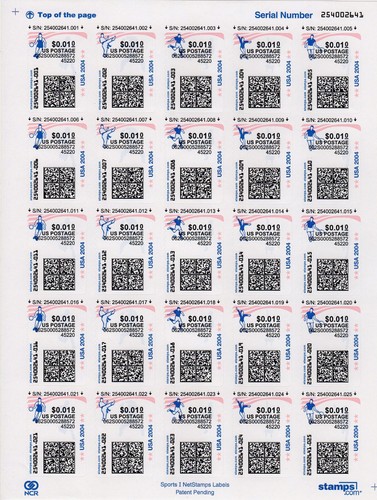 USA 2003-2006 / 10 full sheets of Netstamps CVP ATM stamps.com MNH ATM APC - Picture 6 of 11