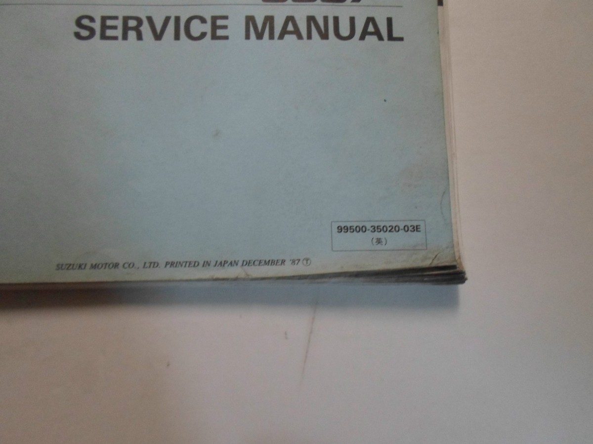 1991 Suzuki Katana GSX600F Service Repair Manual BINDER