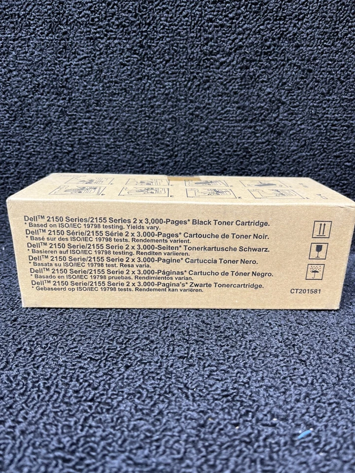 Genuine Dell 2150 Series / 2155 Series Black Toner Cartridge 2 Pack 899WG - Image 3 of 4